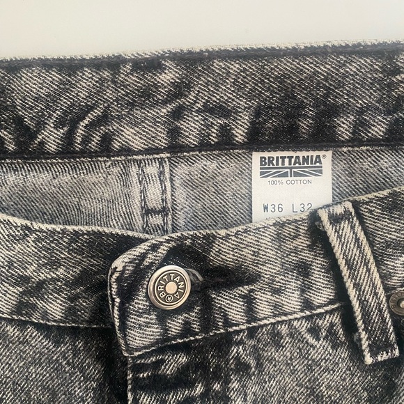 Vintage Brittania Gray Straight Leg High-Waisted Jeans women’s/ men’s unisex - Picture 5 of 6